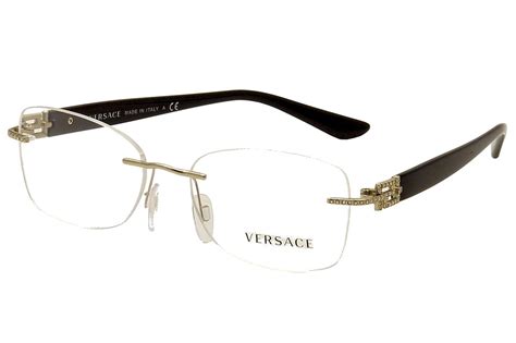 versace women's eyeglasses frames|versace rimless eyeglass frames.